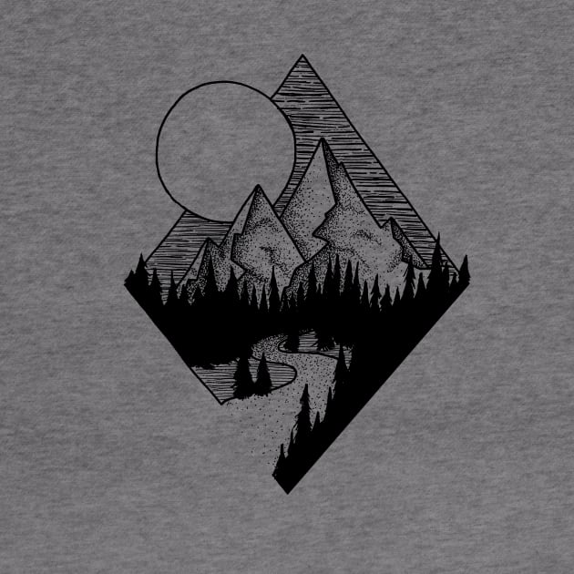 Diamond  Mountain by ZekeTuckerDesign